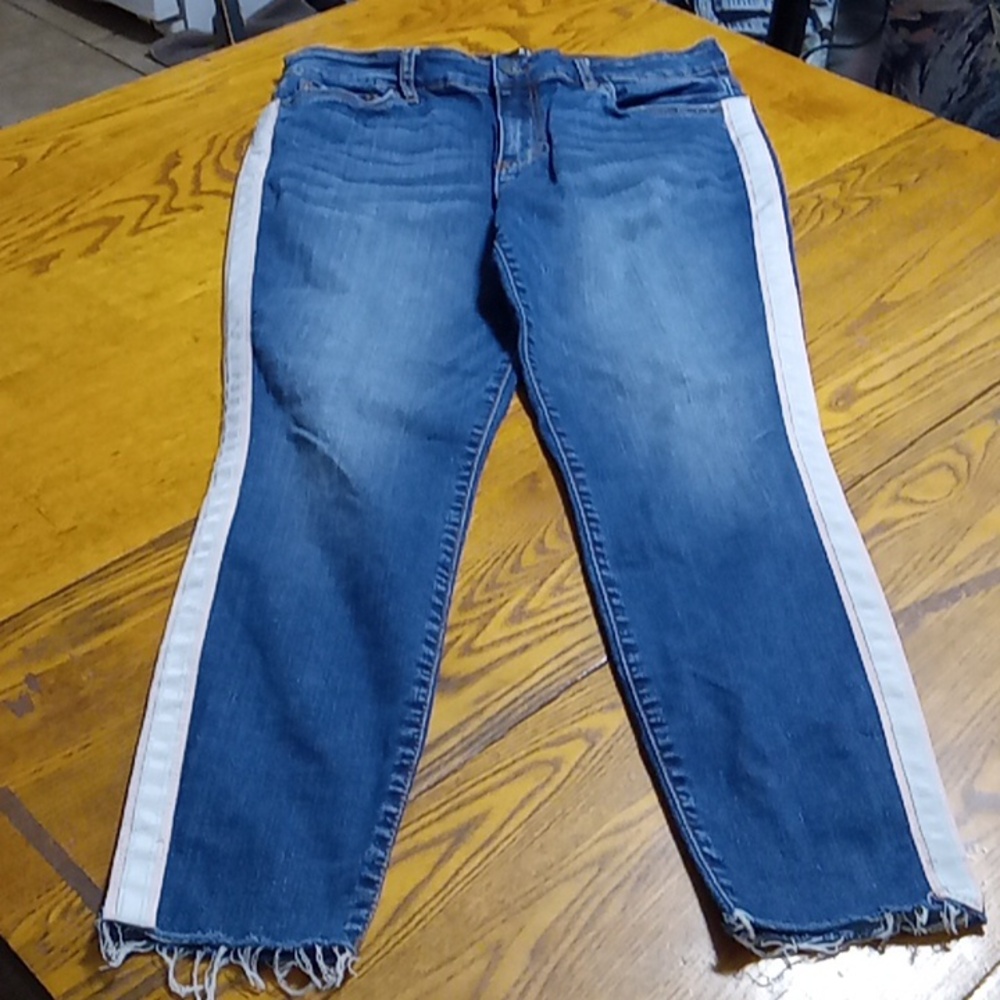 KUT FROM THE KLOTH Jeans Womens 10 BLUE DONNA HIGH RISE ANKLE SKINNY Preowned